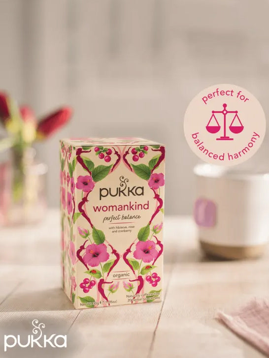 Pukka Womankind Tea - organic cranberry, rose & sweet vanilla