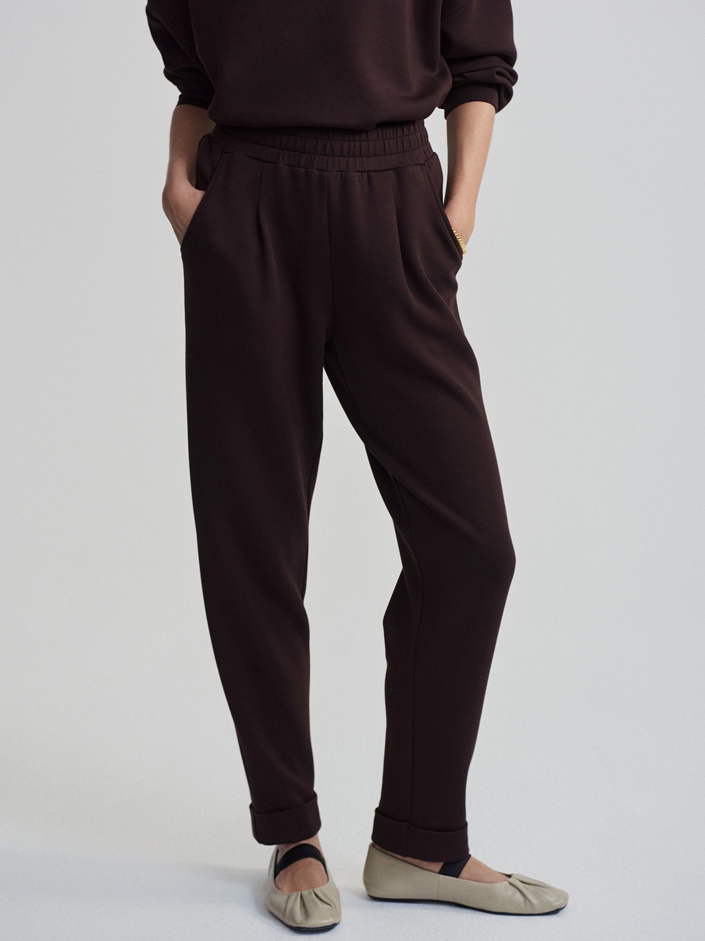 Varley Rolled Cuff Pant 25 - Coffee Bean