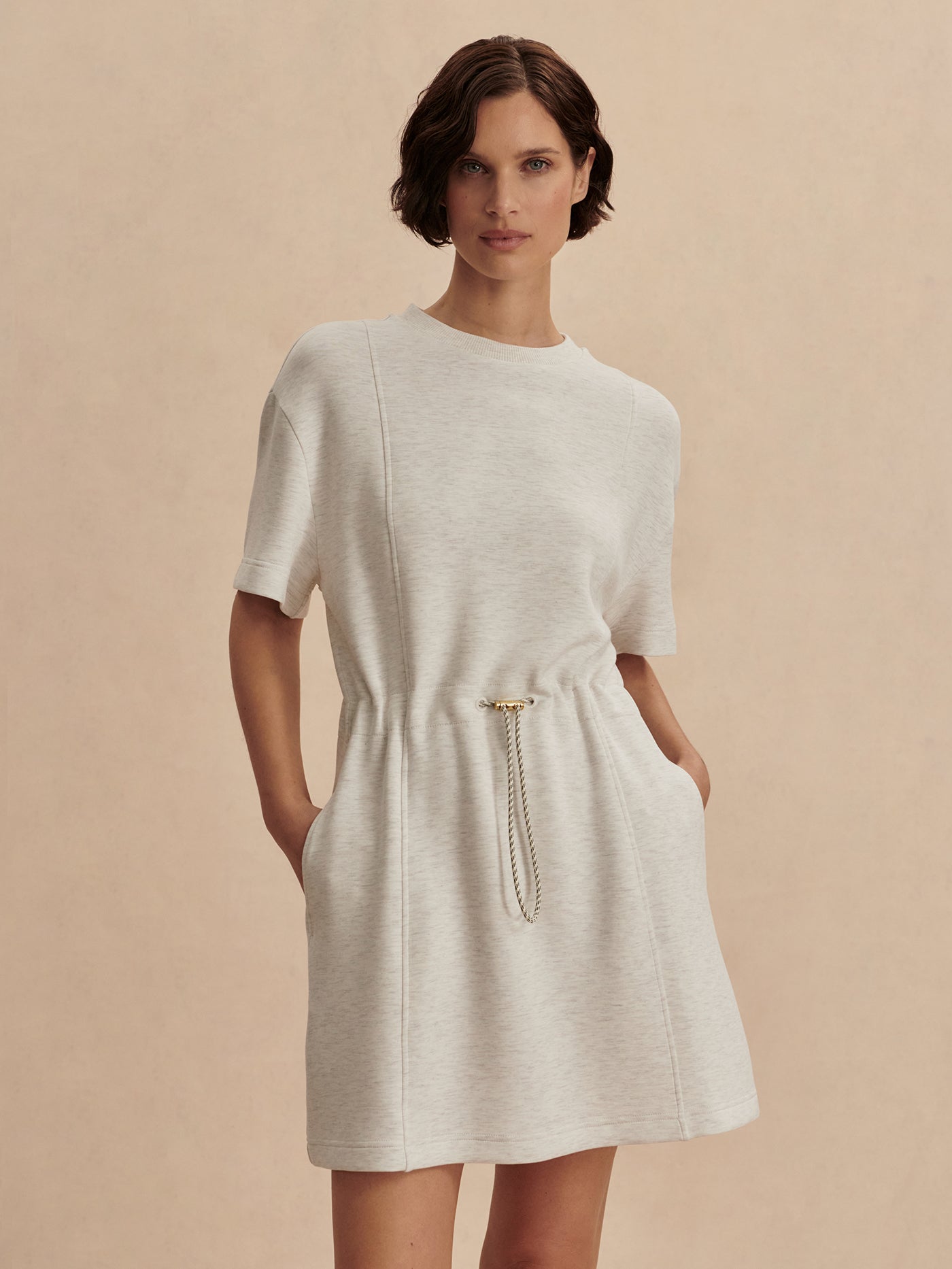 Varley Maple Dress 2.0 - Ivory Marl