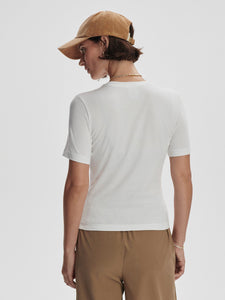 Varley Regina Fitted Tee - White