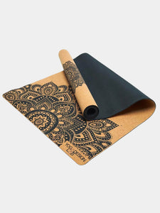 Yoga Design Lab Cork Mat 1.5mm - Mandala Black