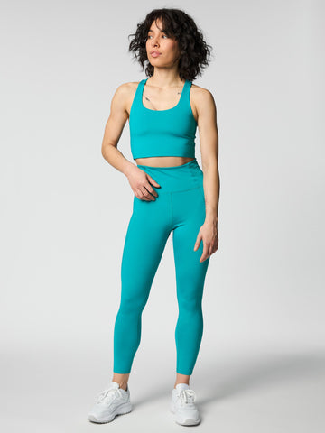 Girlfriend Collective Compressive High Rise 7/8 Legging Peacock