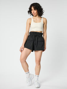 Girlfriend Collective Cora Pocket Shorts - Black