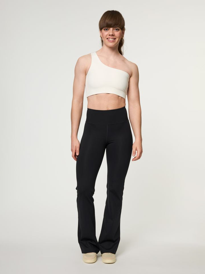 Girlfriend Collective Rib Flare Legging - Black