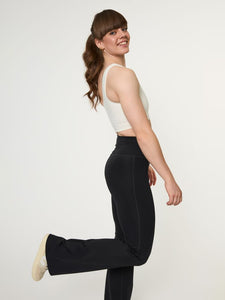 Girlfriend Collective Rib Flare Legging - Black