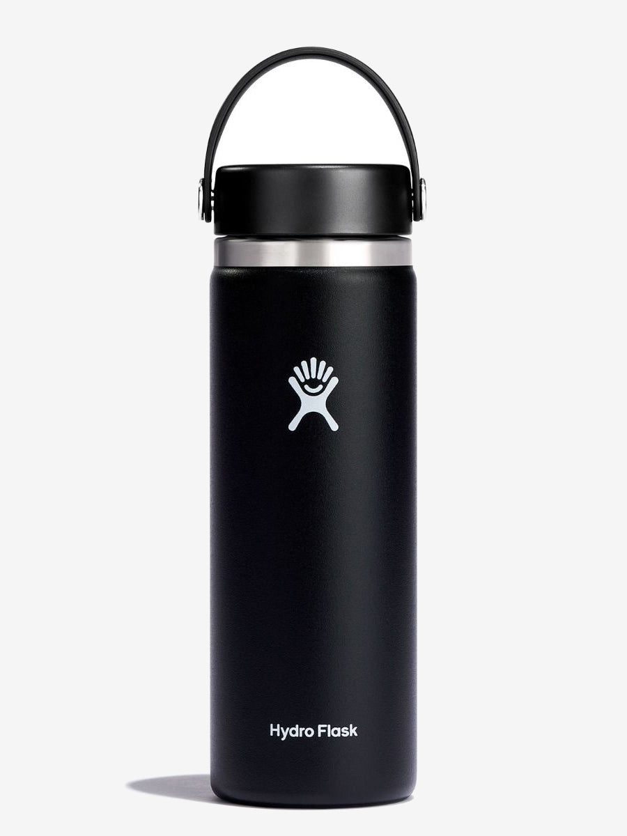 Hydro Flask 591ml (20oz) Wide Mouth Bottle with Flex Sip Lid - Black