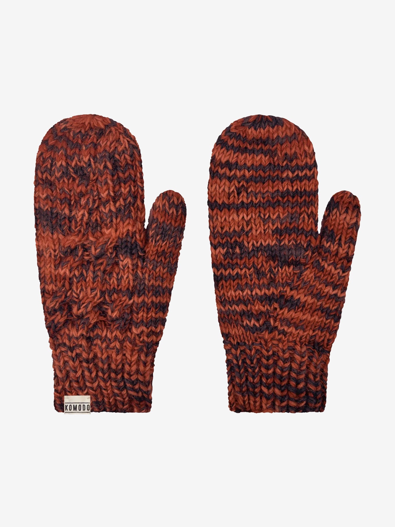 Komodo Haya Wool Mitten - Terracotta Space Dye