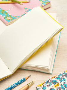 Namaste Block Print Notebook - Sunflower