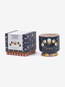 Paddywax Adopo Moon Ceramic Candle - Jasmine & Rose