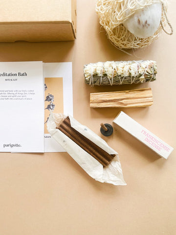 Parigotte Meditation and Bath Ritual Kit