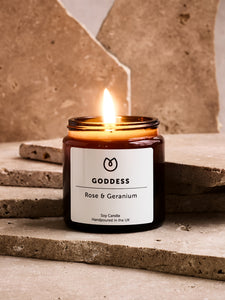 Yogamatters Goddess Candle - Rose & Geranium