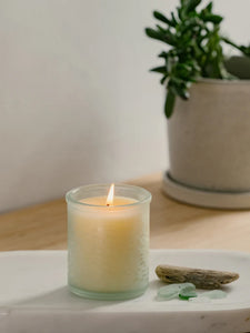 St Eval Beachcombing Glass Candle - Sea Mist