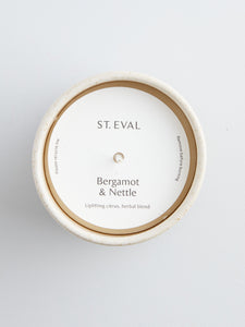 St Eval Sand Dune Candle Pot - Bergamot & Nettle