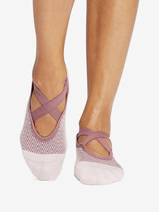 Tavi Noir Chloe Grip Socks - Soft Blush