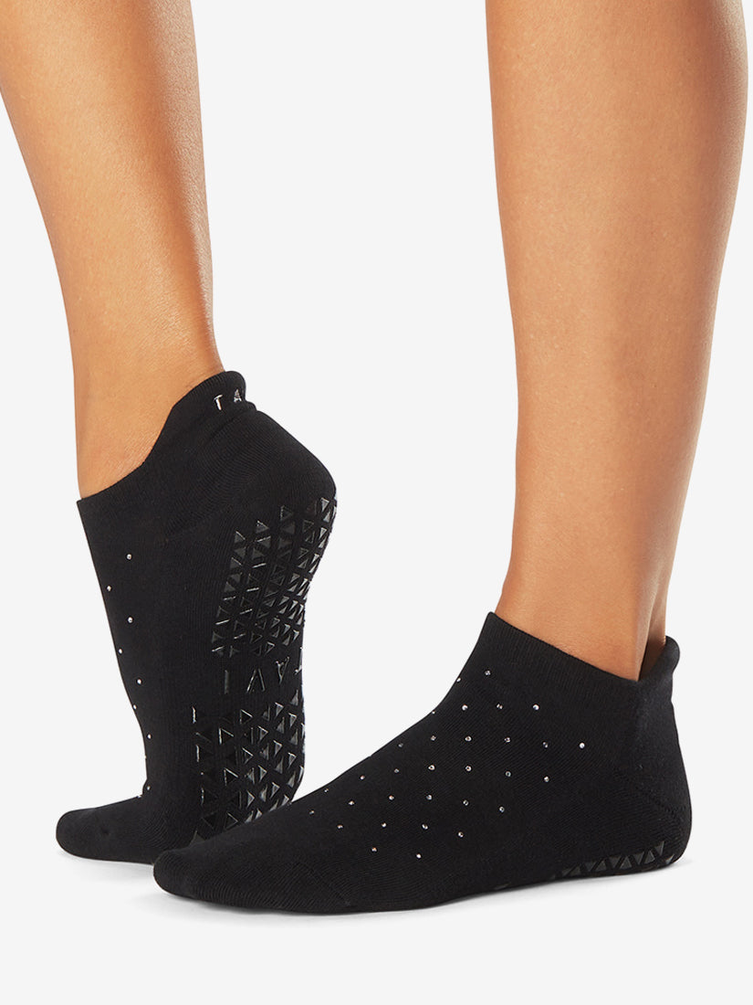 Tavi Noir Savvy Grip Socks - Black Sparkle