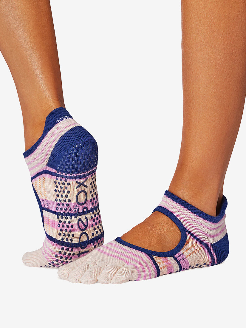 ToeSox Full Toe Bellarina Grip Socks - Eventide