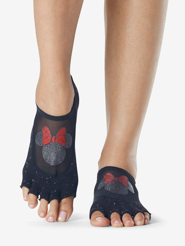 ToeSox Half Toe Luna Grip Socks - Confetti Minnie 