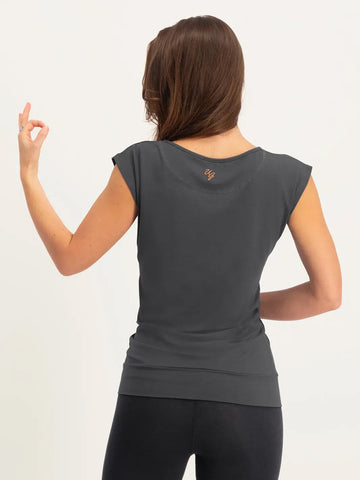 Urban Goddess Asana Yoga Tee - Ash