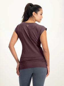 Urban Goddess Asana Yoga Tee - Berry