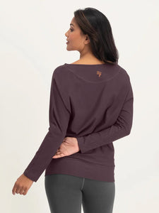 Urban Goddess Budhi Long Sleeve Yoga Top - Berry