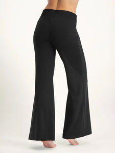 Urban Goddess Flow Wide-Leg Yoga Pants - Onyx Black