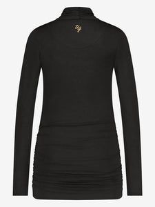 Urban Goddess Good Karma Long Sleeve Yoga Top - Onyx Black