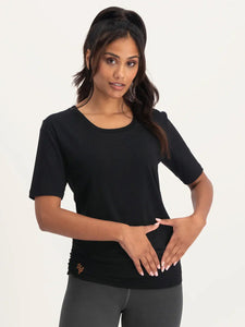 Urban Goddess Kami Yoga Tee - Onyx Black