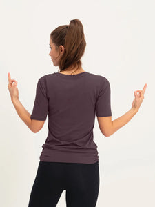 Urban Goddess Kami Yoga Tee - Berry