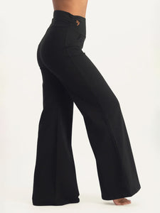 Urban Goddess Mave Wide Leg Yoga Pants - Onyx Black