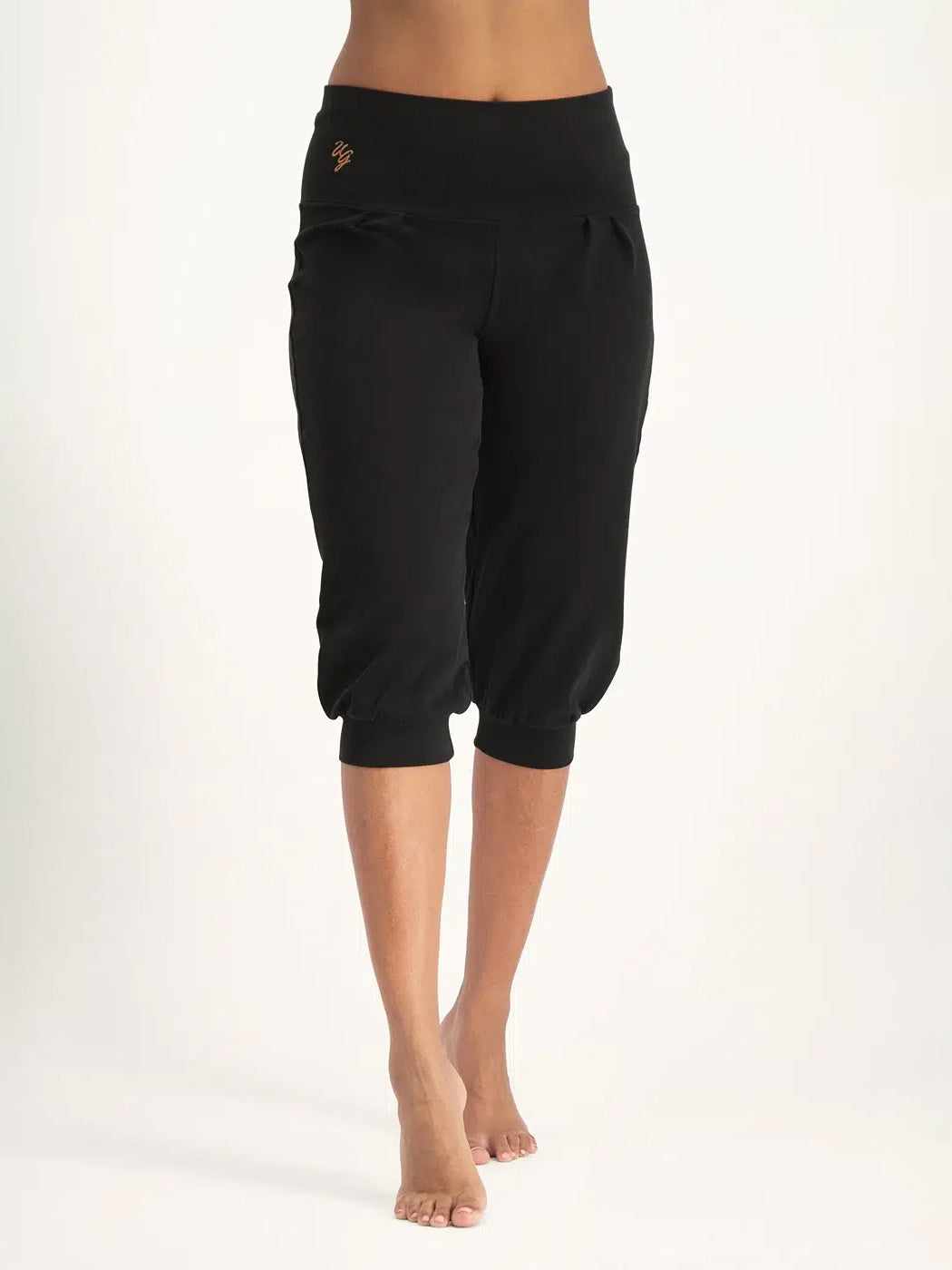 Urban Goddess Sukha Capri Yoga Pants - Onyx Black