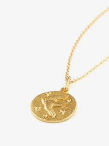 Wanderlust Life Gold Chain Pendant Necklace - Petite Swallow