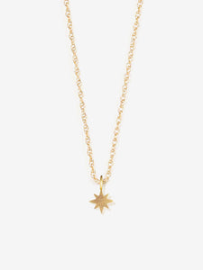 Wanderlust Life Gold Chain Pendant Necklace - White Topaz Capella