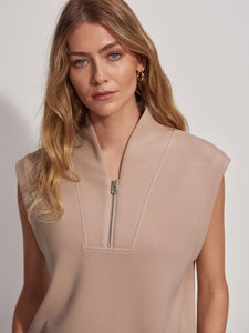 Varley Loretta Half Zip - Light Taupe