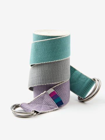 Yogamatters Organic Cotton Chambray D-ring Yoga Belt