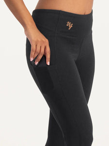 Urban Goddess Tara Pocket Yoga Leggings - Onyx Black