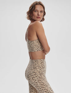 Varley Move Selma Bra - Almond Abstract Leopard