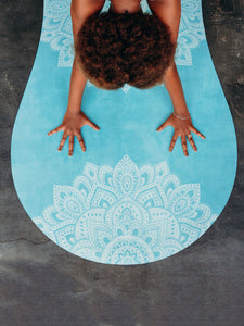 Tapis de yoga YOGA DESIGN LAB Combo Mandala Turquoise 3,5mm