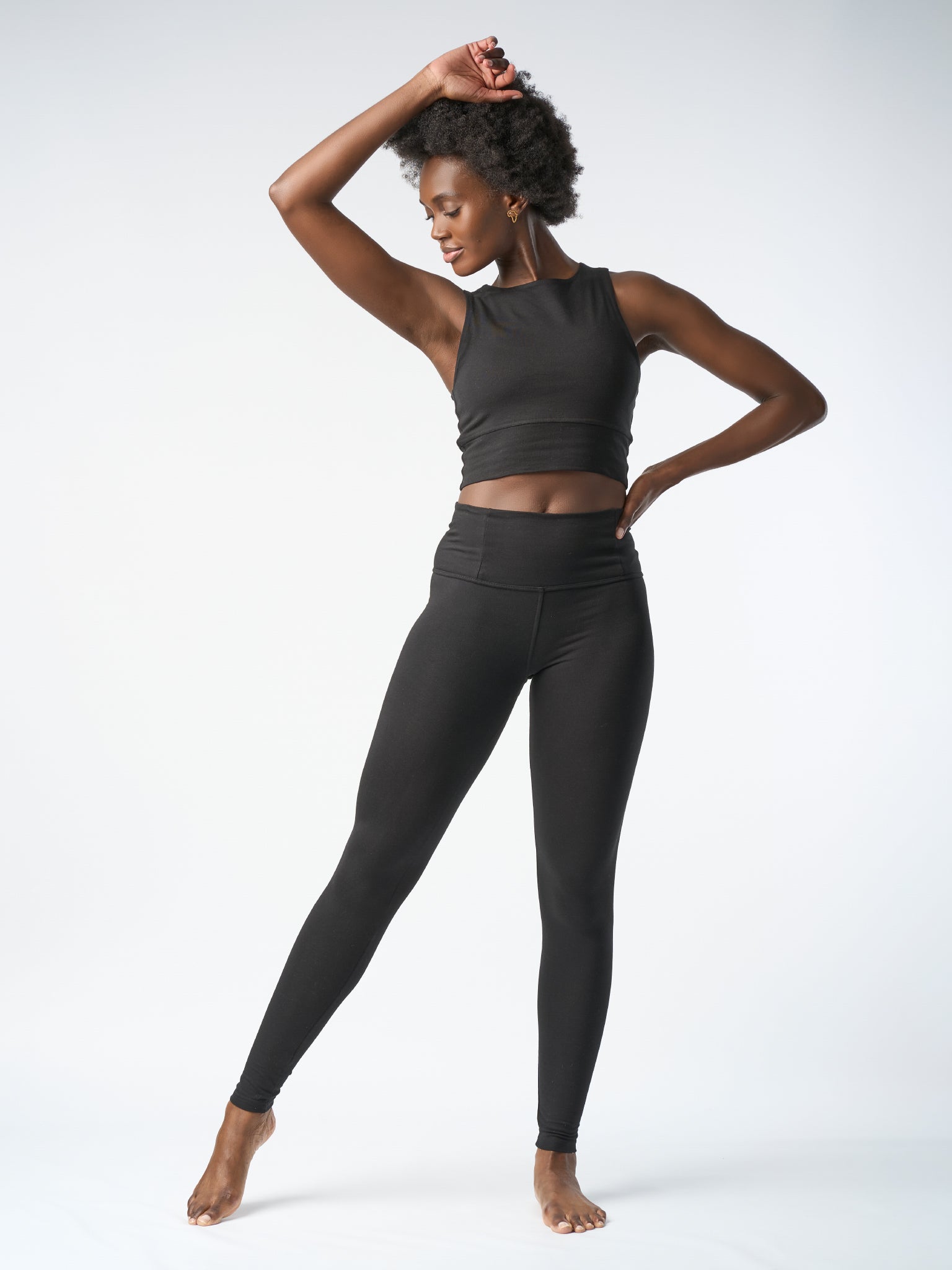 Gossypium Rhythm Yoga Leggings - Black