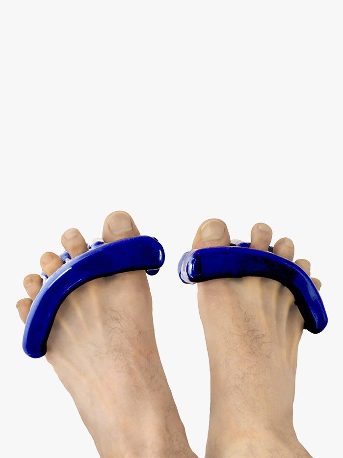 Original Yoga Toes for Men: Gel Toe Separators and Toe Stretchers in  Metallic Blue. Stop Foot Pain and Boost Athletic Performance! Fits Men's US  Shoe Sizes 10.5 and Below (Small) Small (Pa 